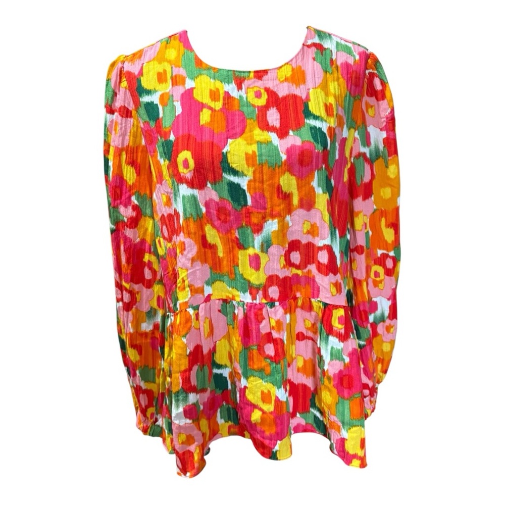 Tuckernuck Pomander Place Magnolia Watercolor Carlotta Blouse. NWT - Picture 2 of 8